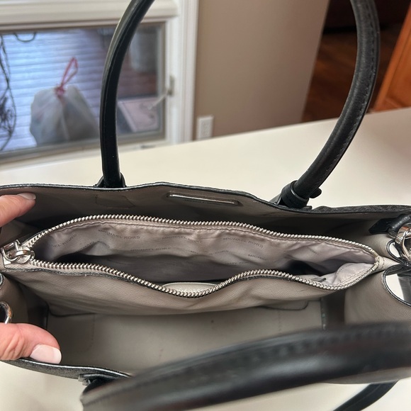 Michael Kors Black and Silver Satchel - Picture 3 of 3